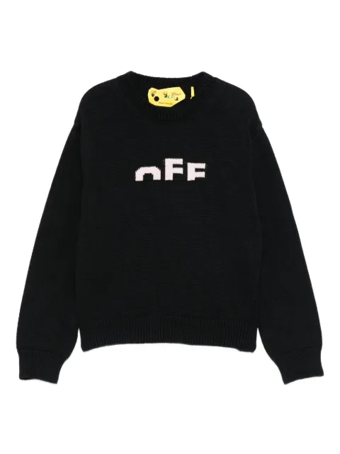 Off-White Kids logo-detail crew-neck jumper