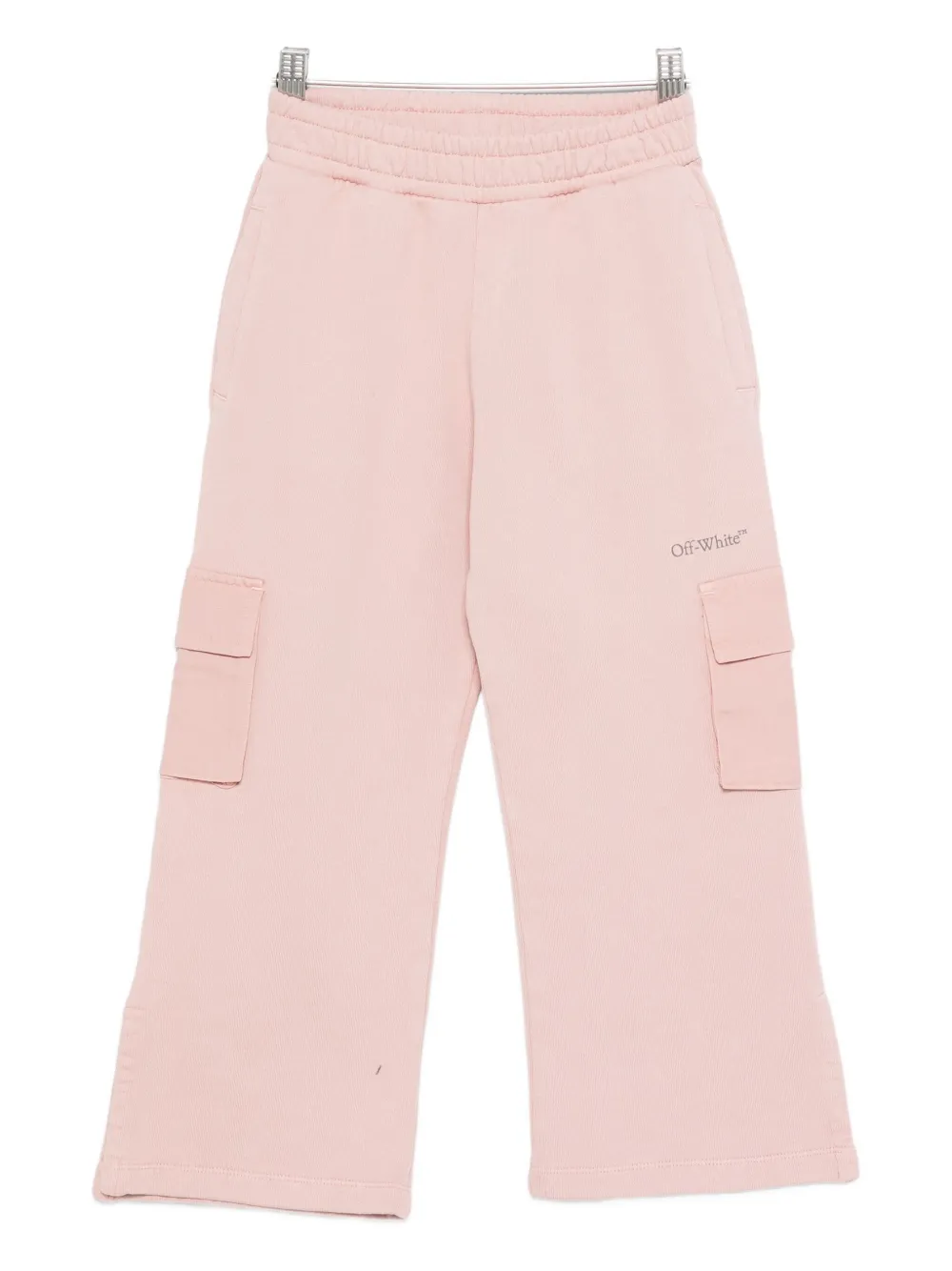 Off-white Cargo-pocket Track Pants In Pink