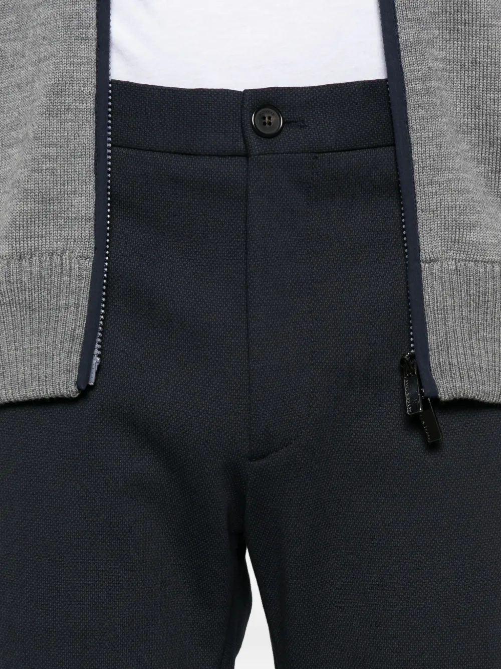 Incotex Elastic-waistband Trousers In Black