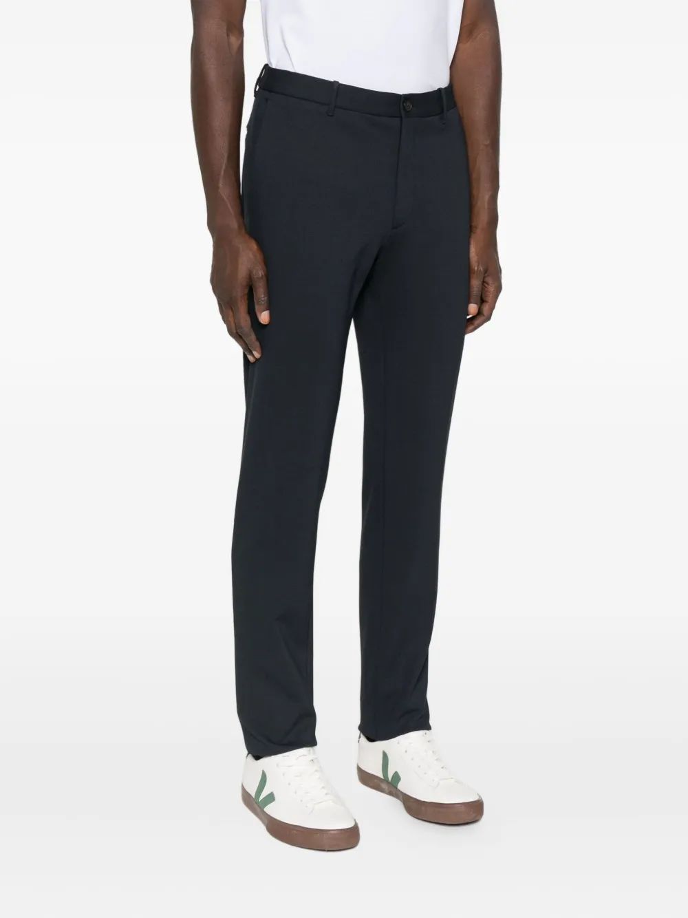 Incotex Elastic-waistband Trousers In Black