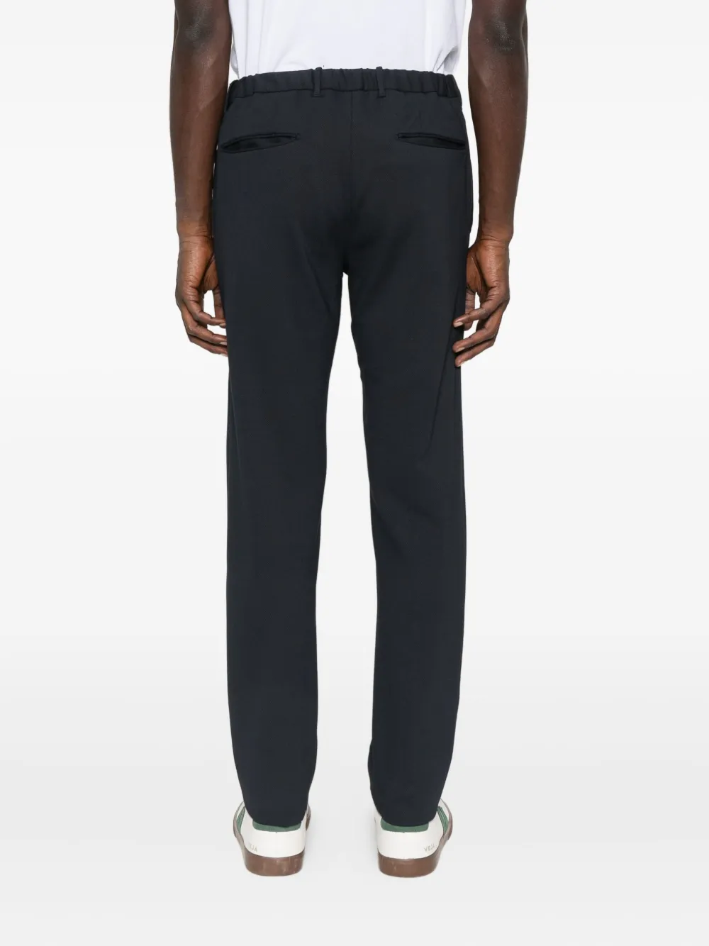Incotex Elastic-waistband Trousers In Black