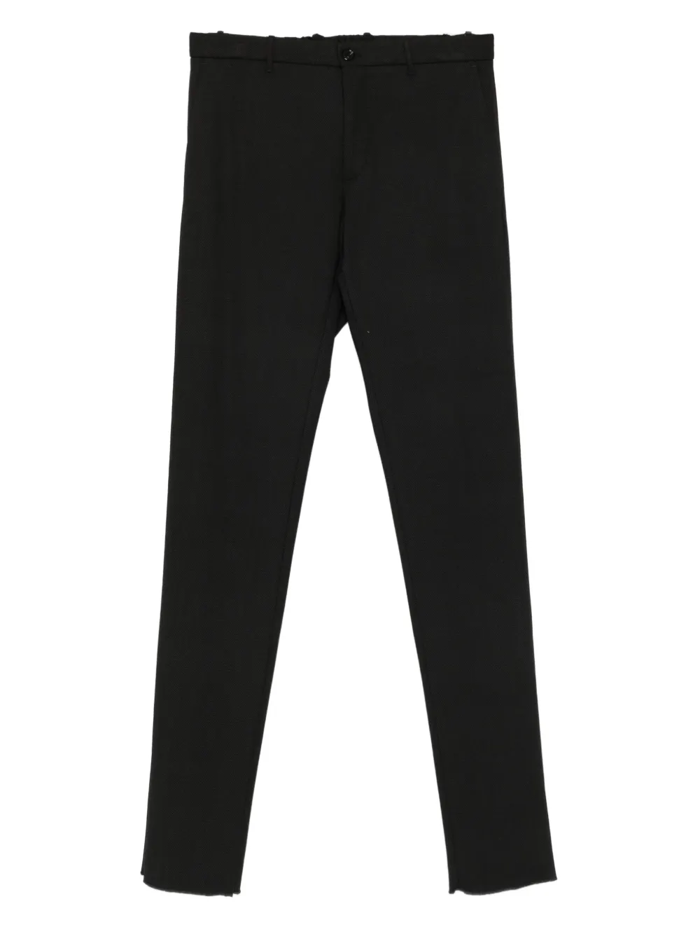 Incotex frayed-hem pants | Black | Image 1