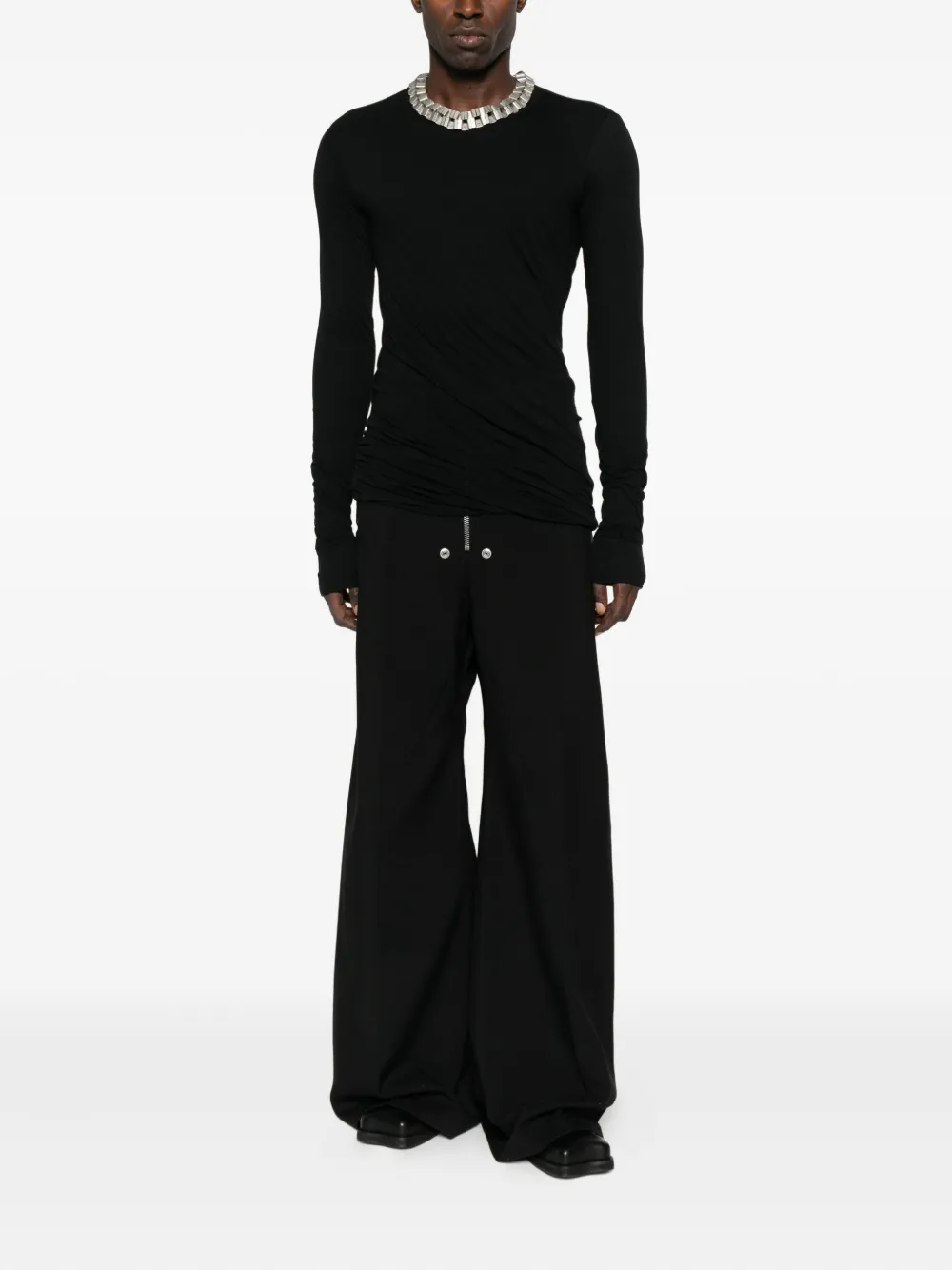Rick Owens Broek van scheerwol - Zwart