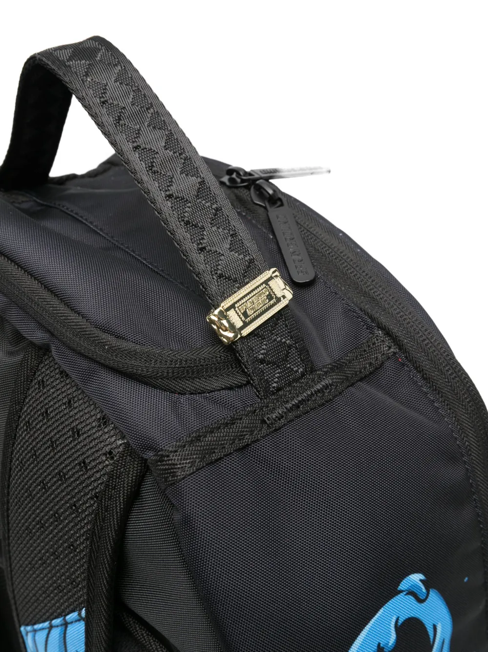 Sprayground Shark-tooth Dripping Backpack In Black