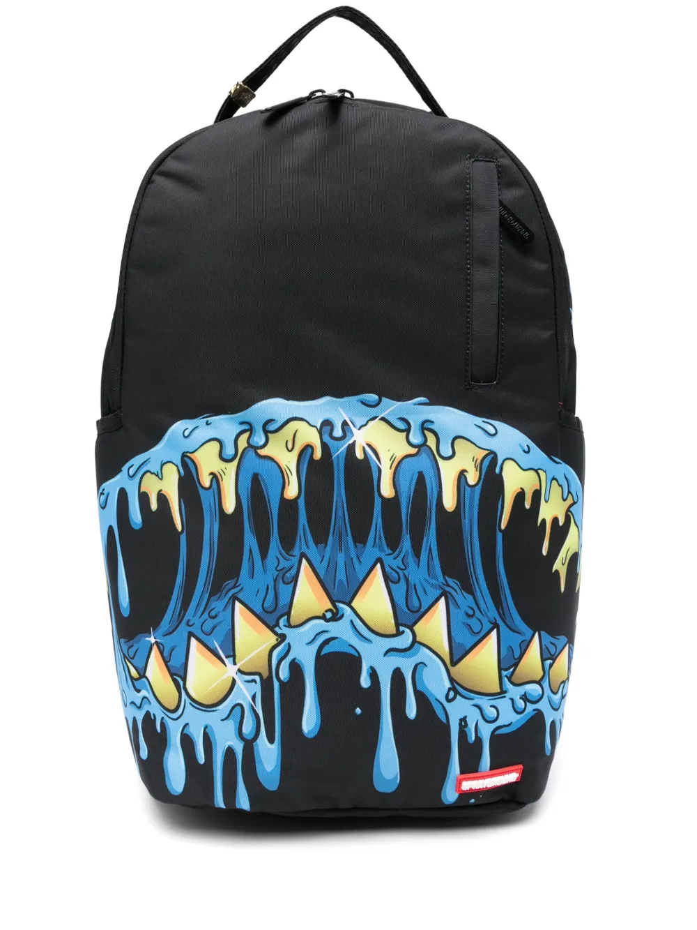 Sprayground shark-tooth dripping backpack | Black | Image 1