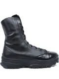 Y-3 lace-up chunky sole boots - Black