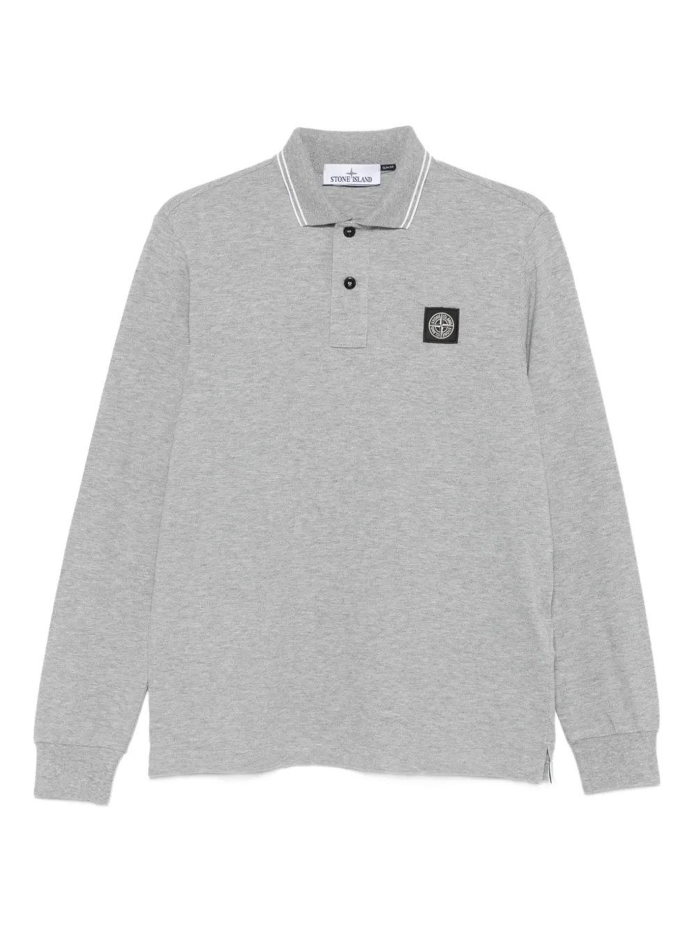 Stone Island Poloshirt mit Logo-Patch | Grau | Image 1