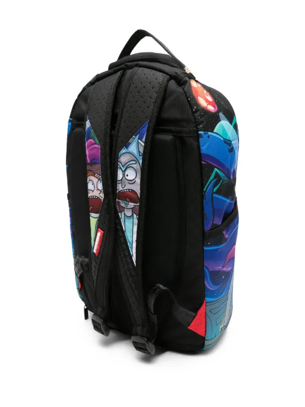 Sprayground Kid Rick Morty Backpack | Blue | FARFETCH CA