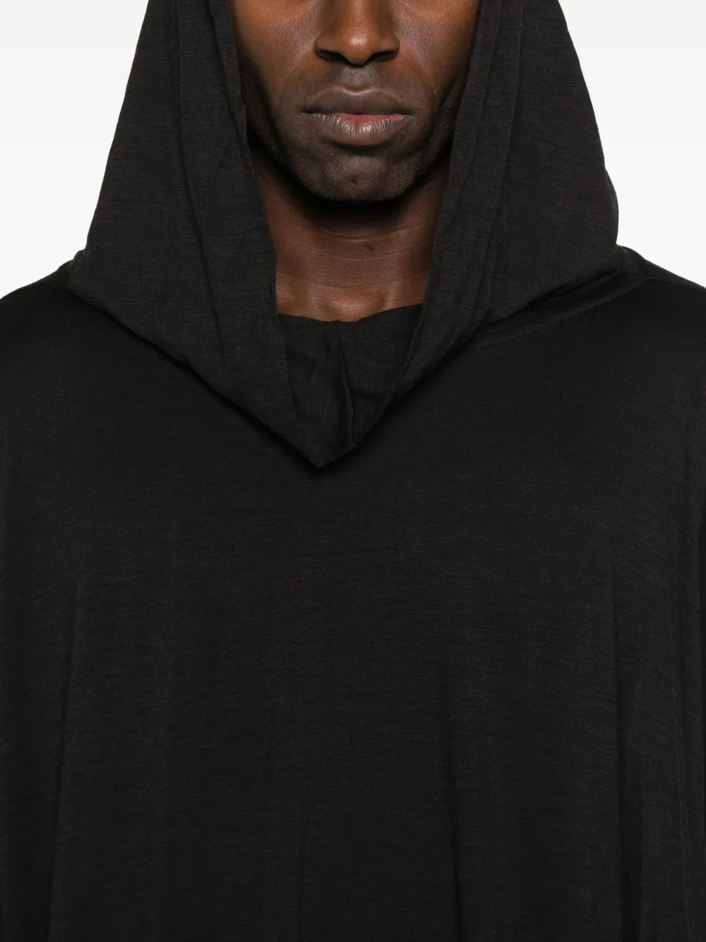 Rick Owens Oversize-fit Hoodie In Black