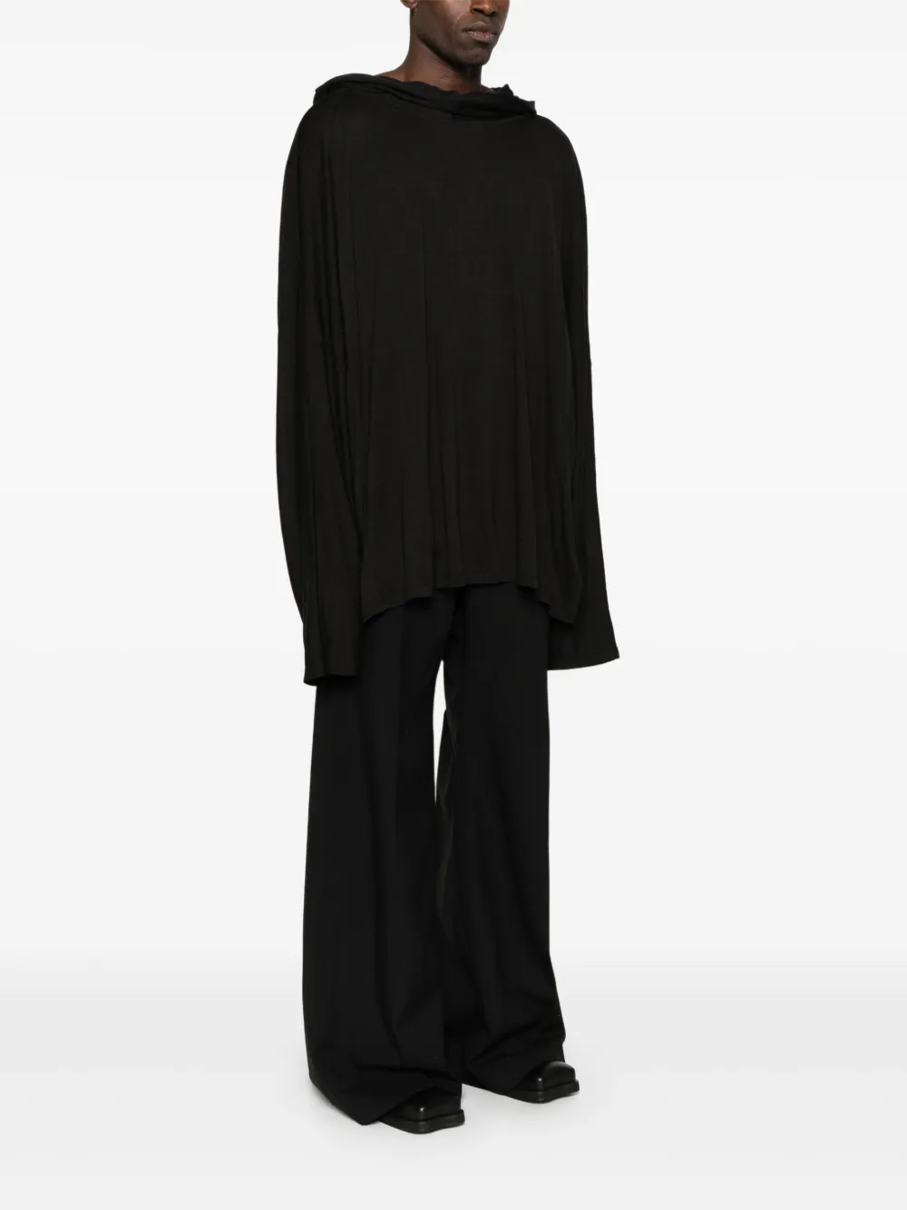 Rick Owens Oversize-fit Hoodie In Black