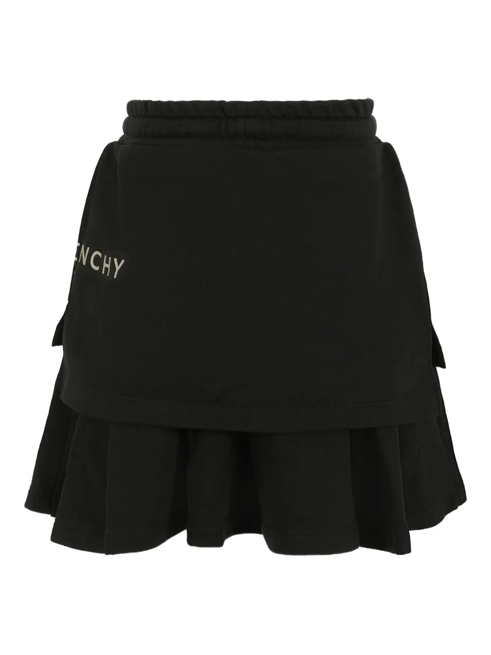 Givenchy Layered Ruffled Skirt In Black