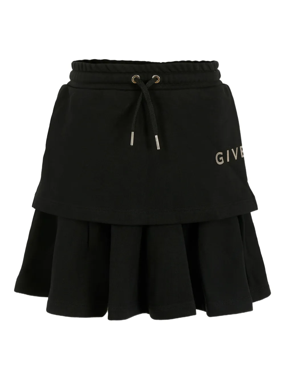 Givenchy Layered Ruffled Skirt In Black