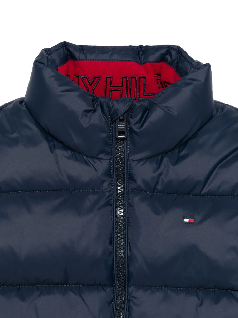 Tommy Hilfiger Junior Quilted Zip-up Vest In Blue
