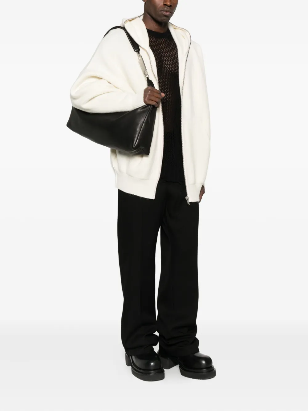 Rick Owens Gemini Shoulder Bag In Black