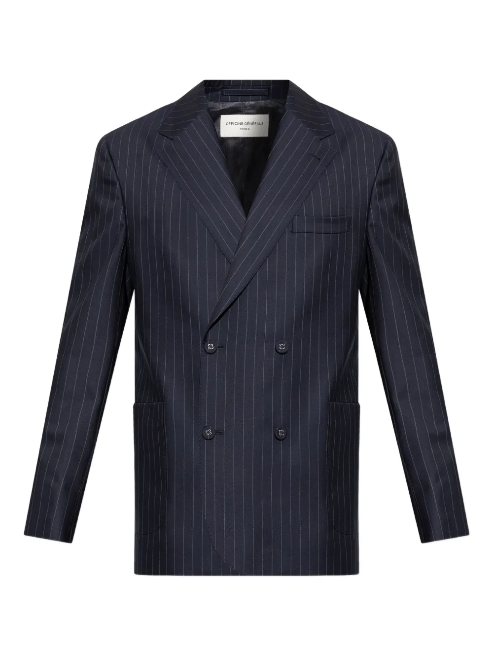 Officine Generale Kane pinstriped blazer | Blue | Image 1