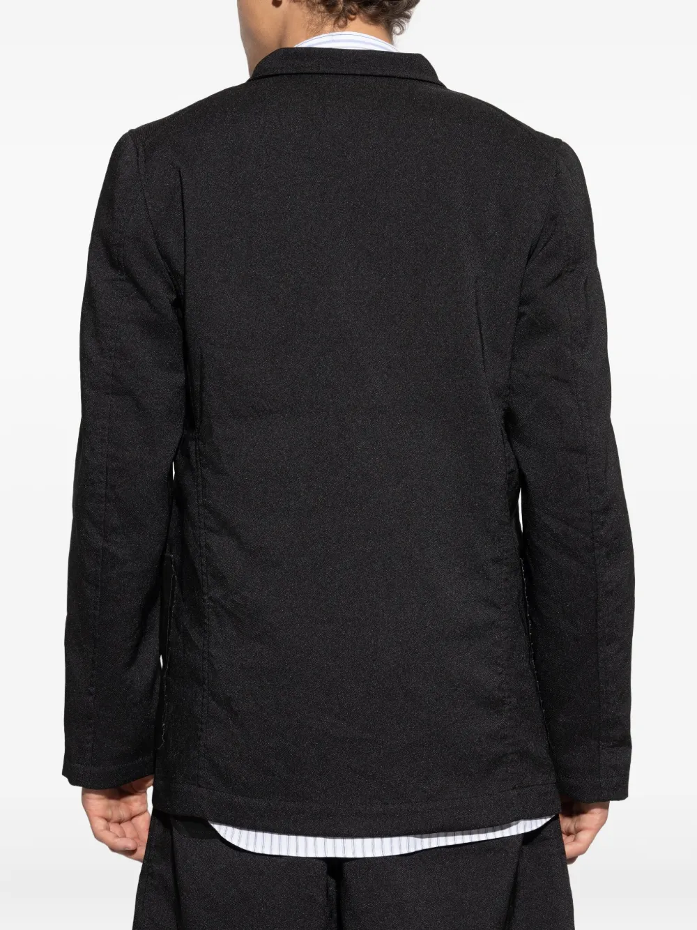 Comme Des Garçons Shirt Blazer met opgestikte zak en knopen Zwart