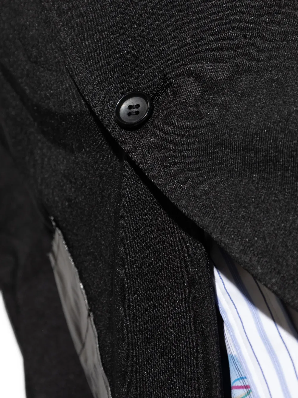 Comme Des Garçons Shirt Blazer met opgestikte zak en knopen Zwart