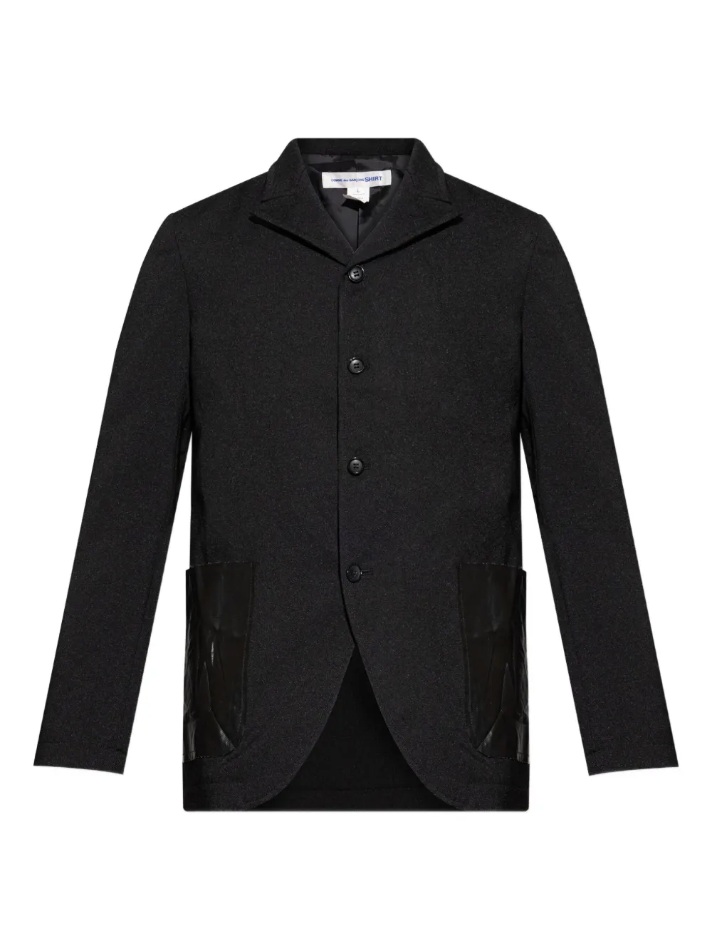 Comme Des Garçons Shirt patch-pocket buttoned blazer | Black | Image 1