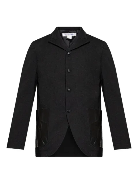 Comme Des Garçons Shirt patch-pocket buttoned blazer