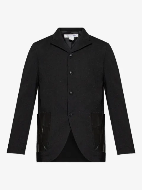 Comme Des Garçons Shirt patch-pocket buttoned blazer