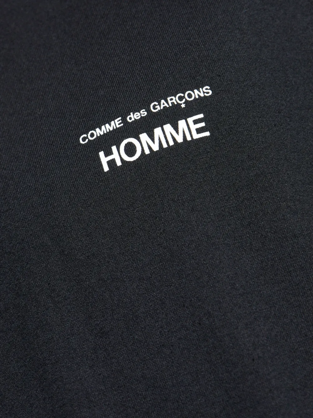 Comme Des Garçons Homme Deux Logo-print Cotton T-shirt In Black