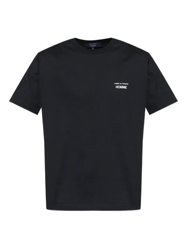 COMME des GARÇONS M シャツ Comme Des Garçons Homme Camiseta Com Estampa De Logo | Preto