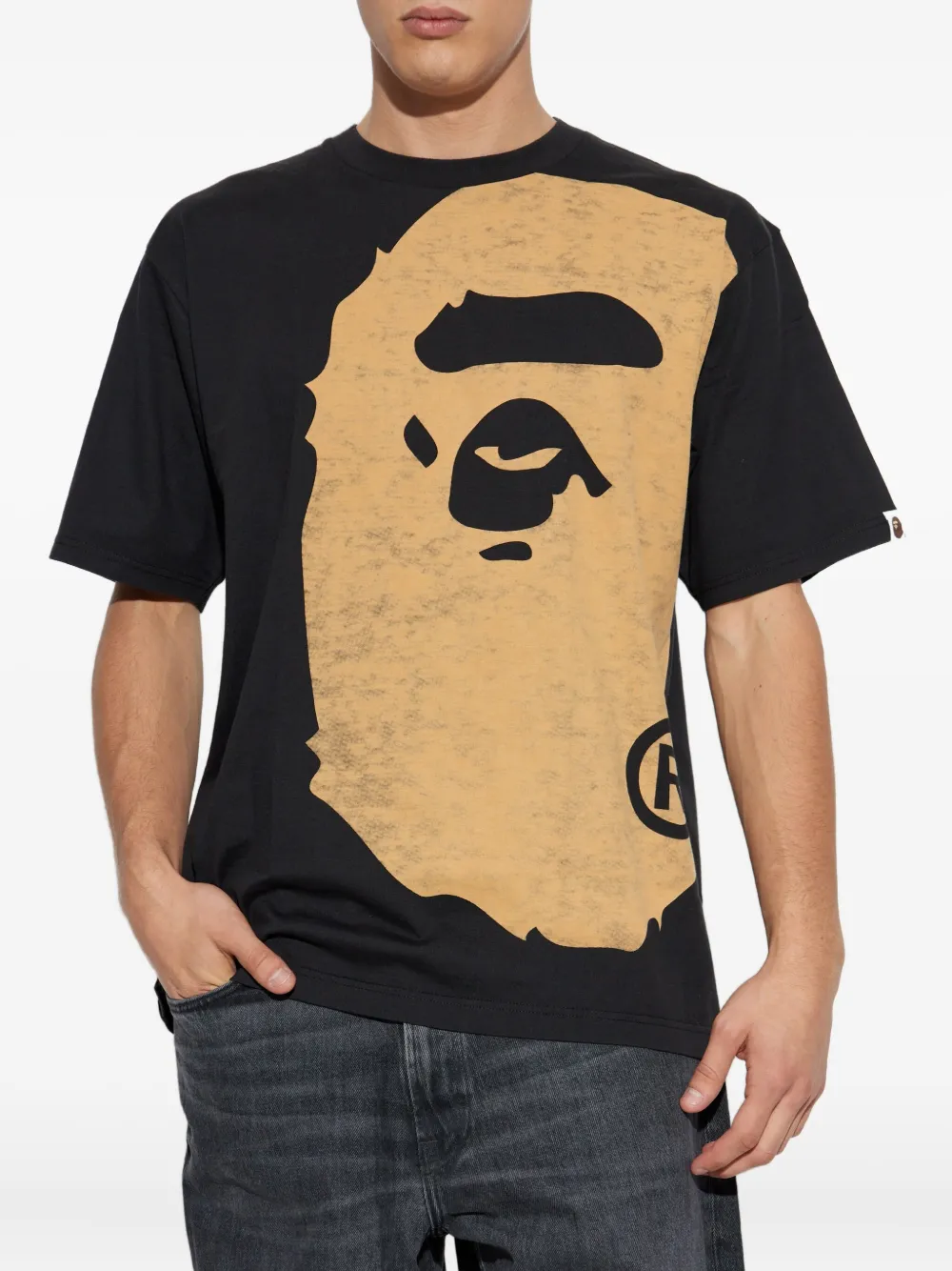 A Bathing Ape Ape Head-print T-shirt In Black