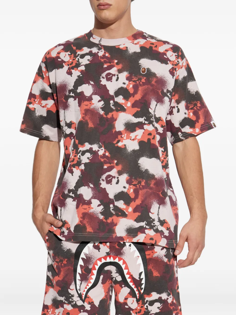A Bathing Ape Camouflage-print T-shirt In Multi