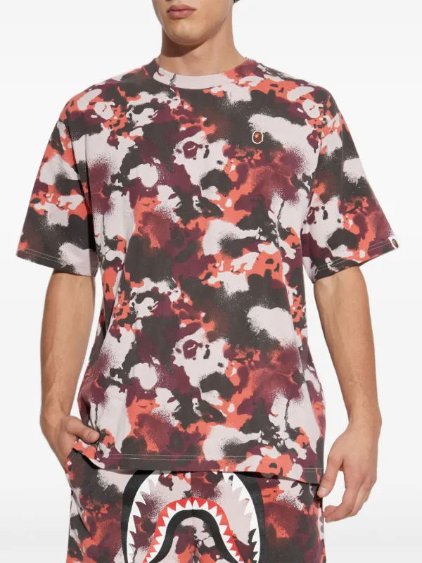 A BATHING APE カモフラージュ Tシャツ価格交渉⭕️ A BATHING APE® カモフラージュ ロゴ Tシャツ | ホワイト | FARFETCH JP