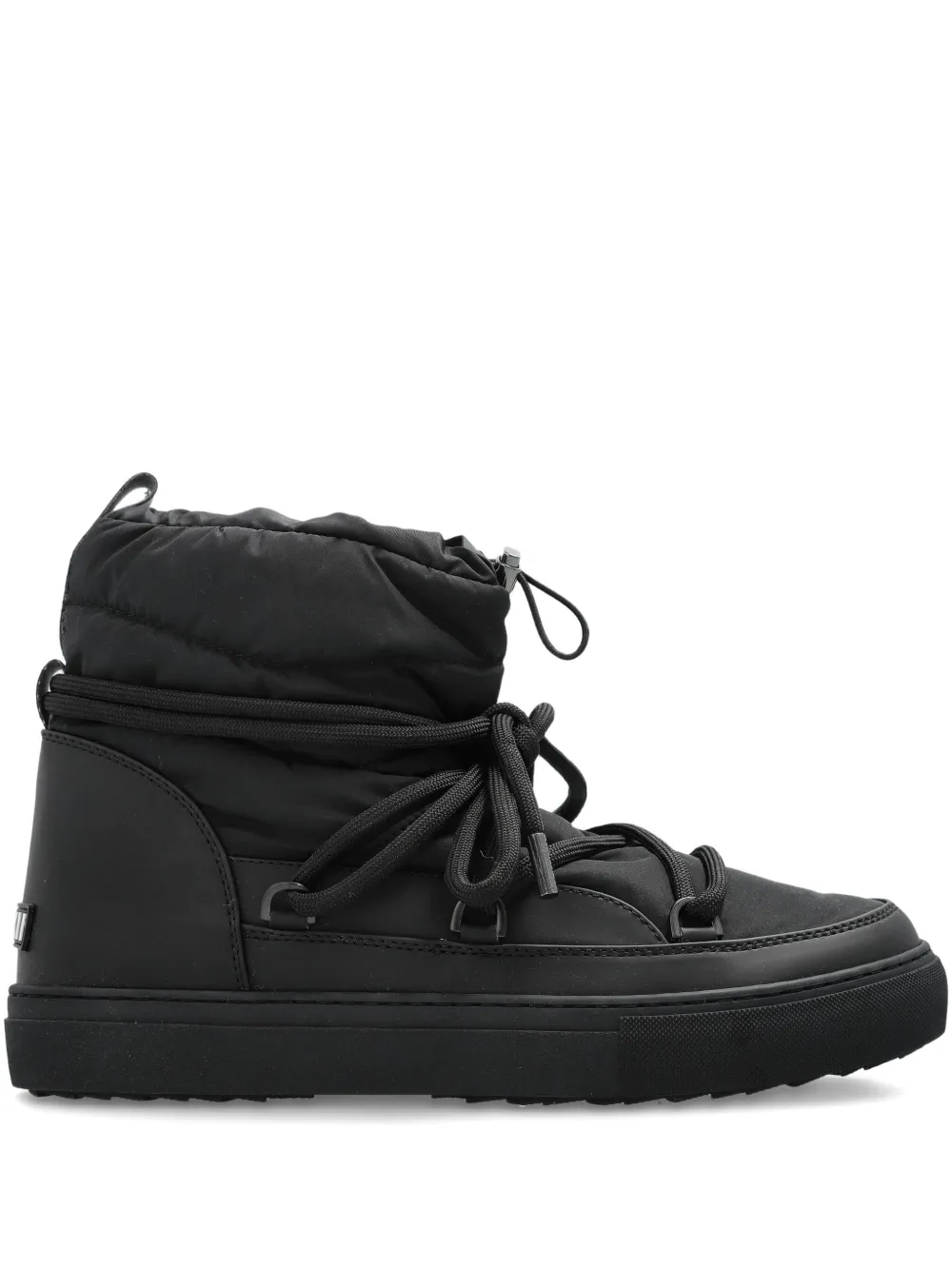 Inuikii drawstring lace-up boots Black