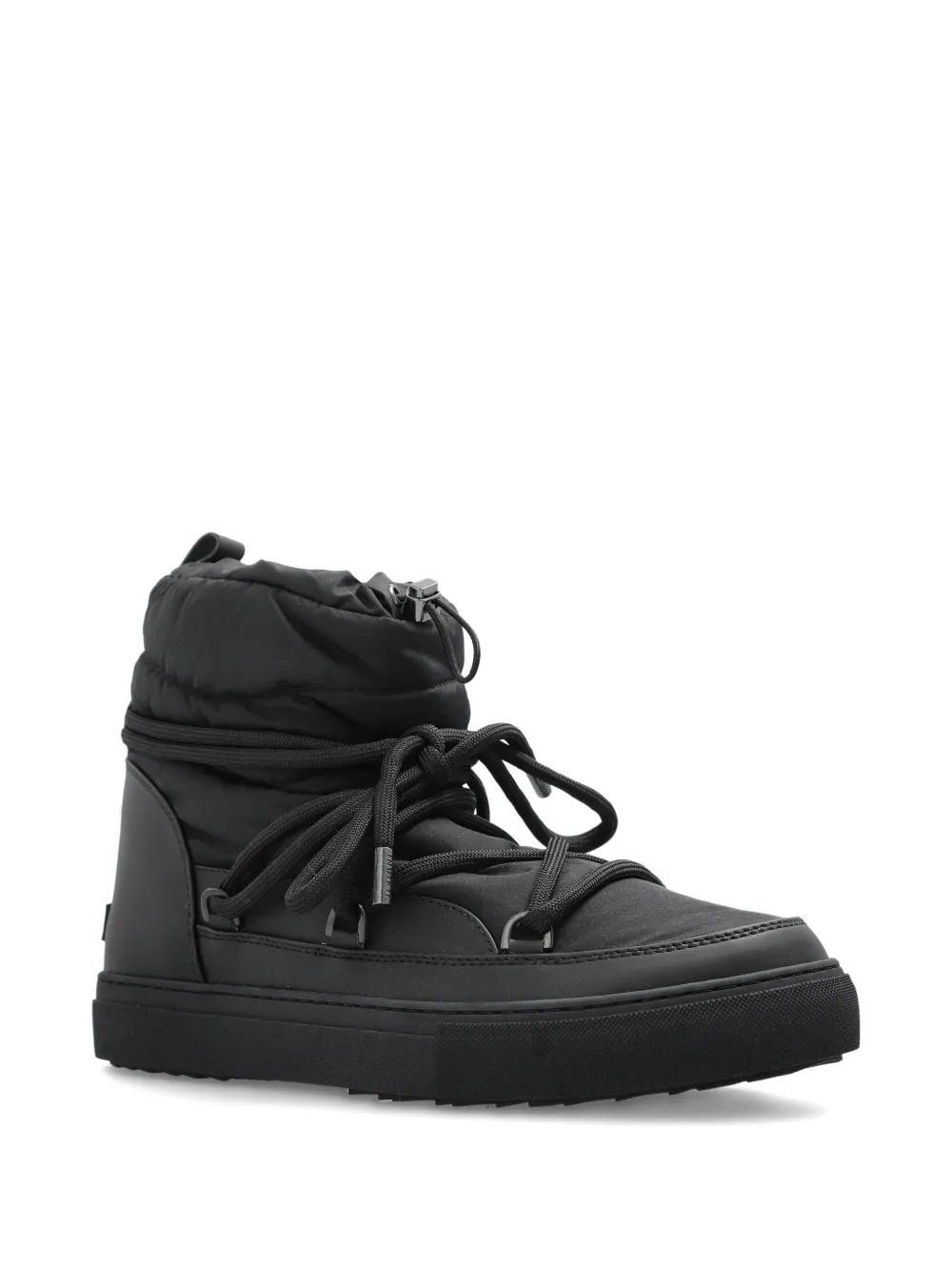 Inuikii drawstring lace-up boots Black