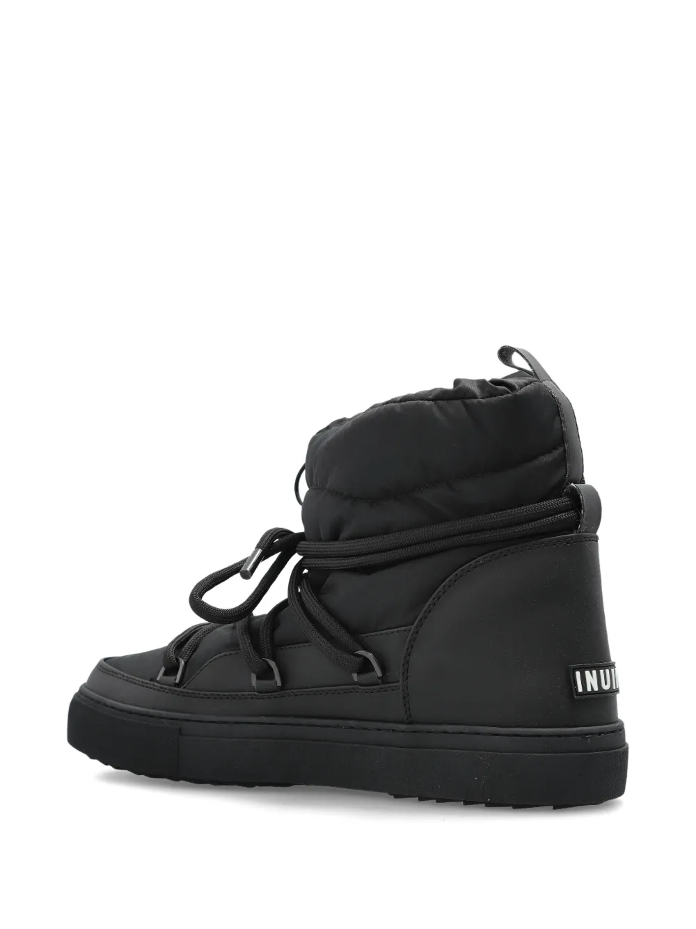 Inuikii drawstring lace-up boots Black