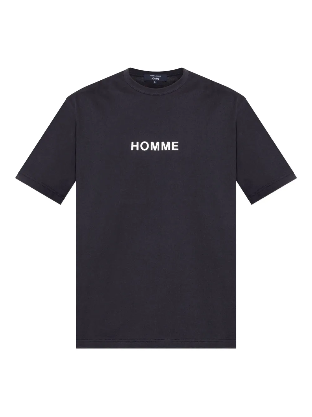 Comme Des Garçons Homme Deux Cotton T-shirt In Black