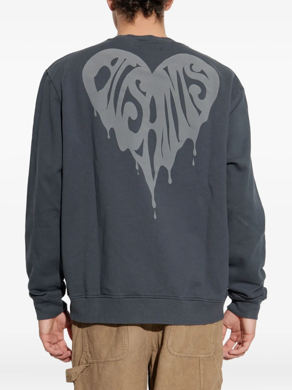 AllSaints Katoenen sweater met hartprint Zwart