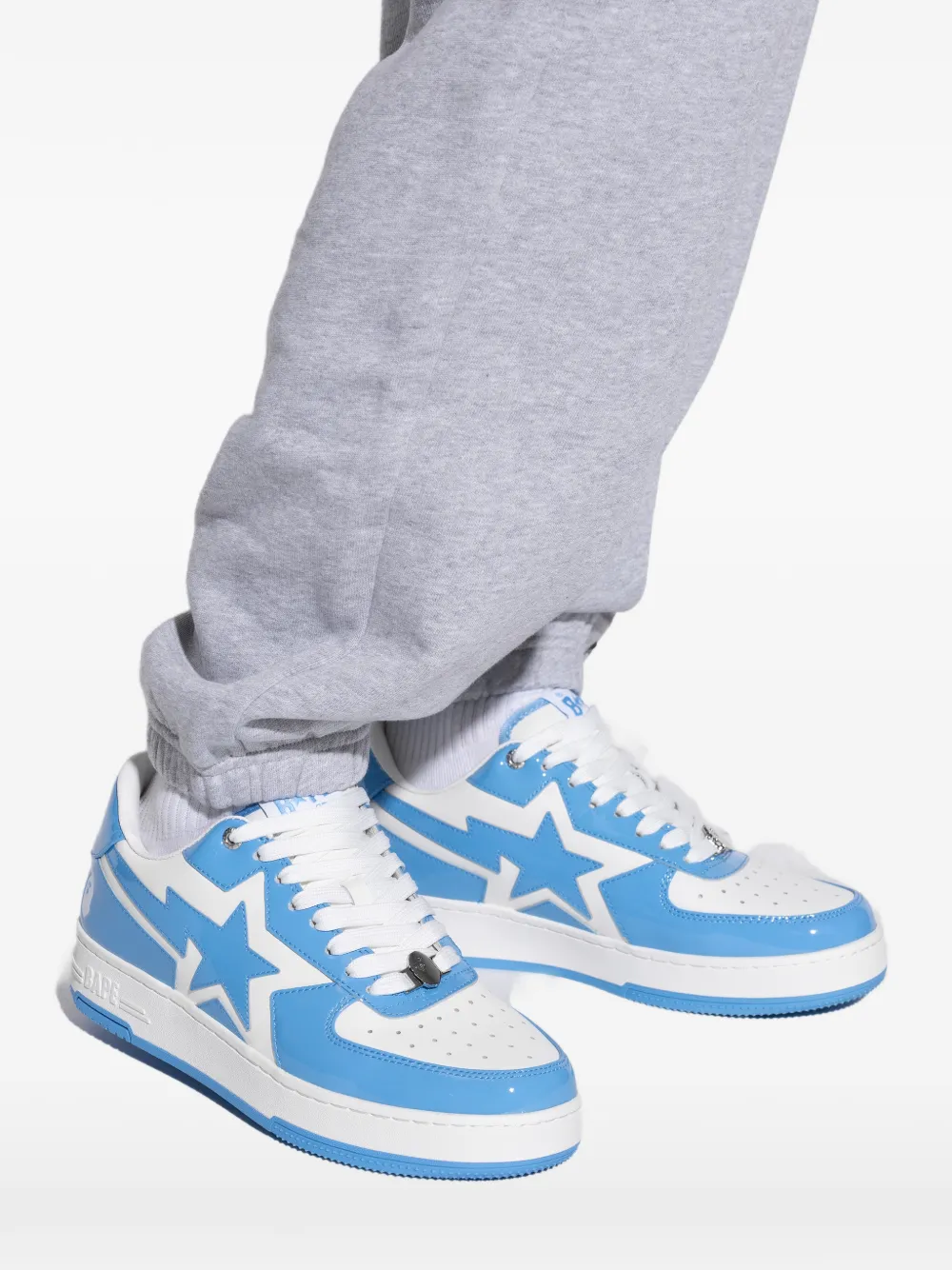 A BATHING APE Sneakers met ster-detail Blauw