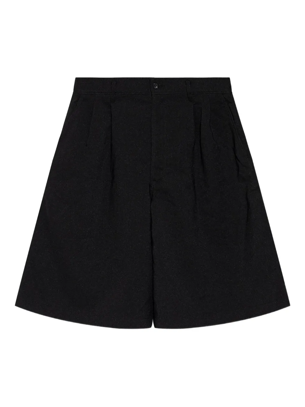 Comme Des Garçons Shirt pleated patch-pocket shorts | Black | Image 1