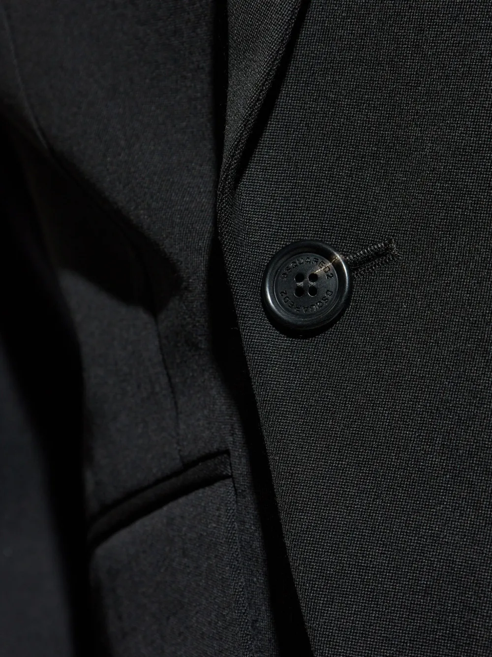 Dsquared2 Double-breasted Wool Suit In Black