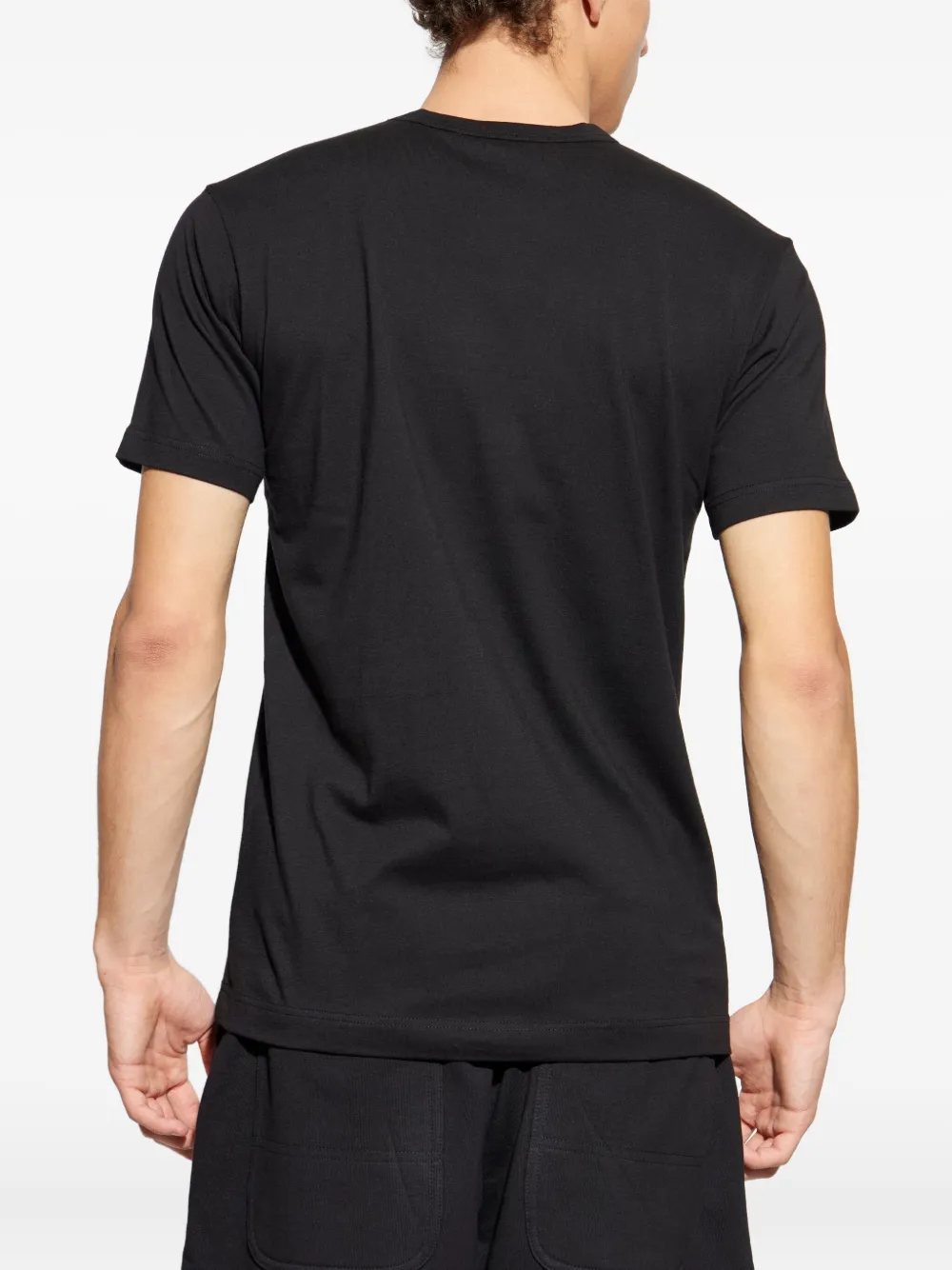 Comme Des Garçons Shirt Abstract-print T-shirt In Black