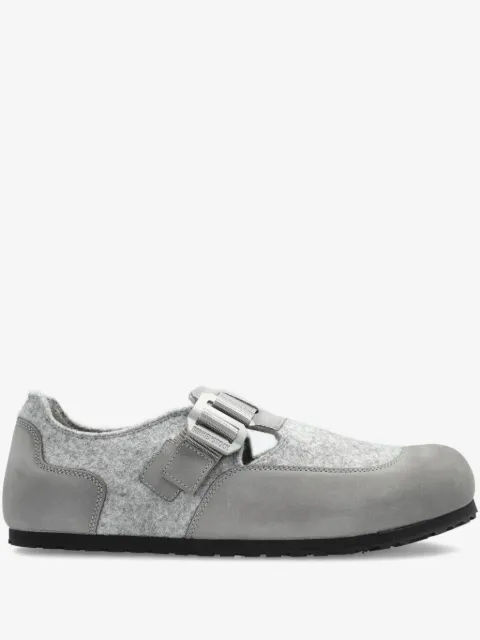 Birkenstock London Nova buckle-strap felt loafers