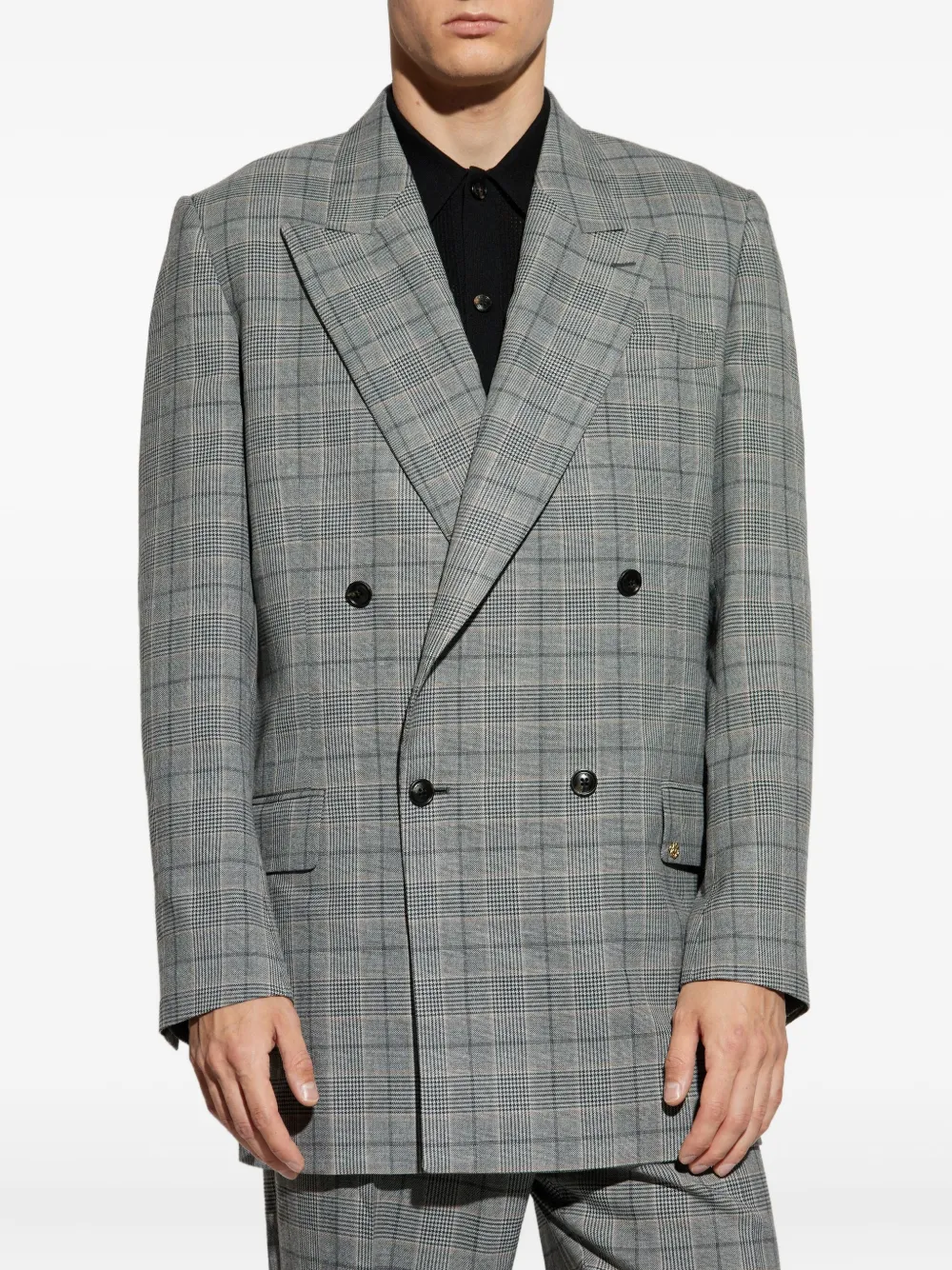 AMIRI Blazer met dubbele rij knopen Grijs