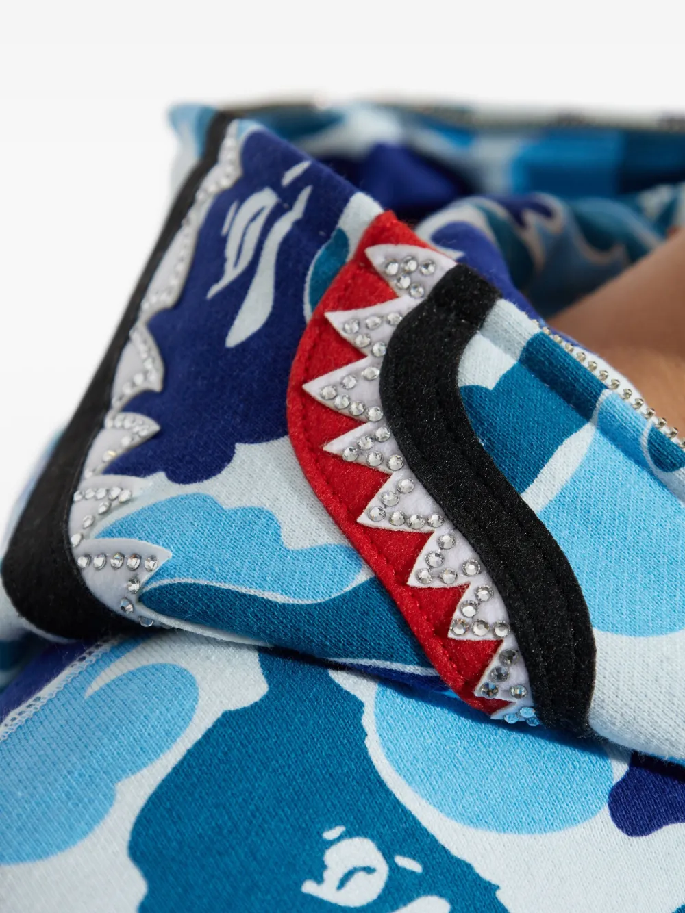 A Bathing Ape Camouflage-pattern Hoodie In Blue