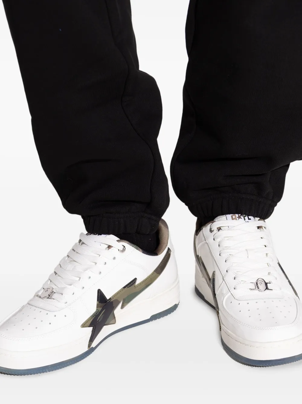 A BATHING APE STA™ OS sneakers met camouflageprint Wit