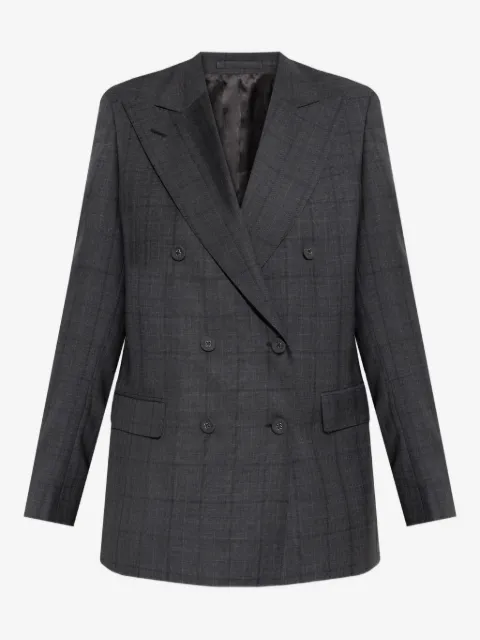 Officine Generale Blazer doppiopetto a quadri