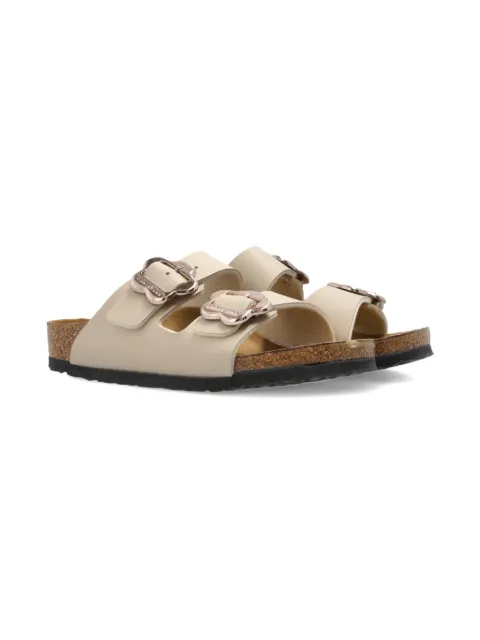 Birkenstock Kids flower-buckle sandals