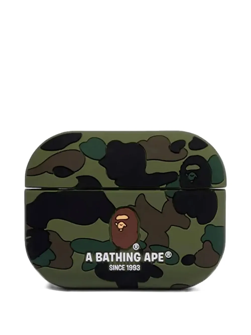A BATHING APE® camouflage headphone case | Green | Image 1