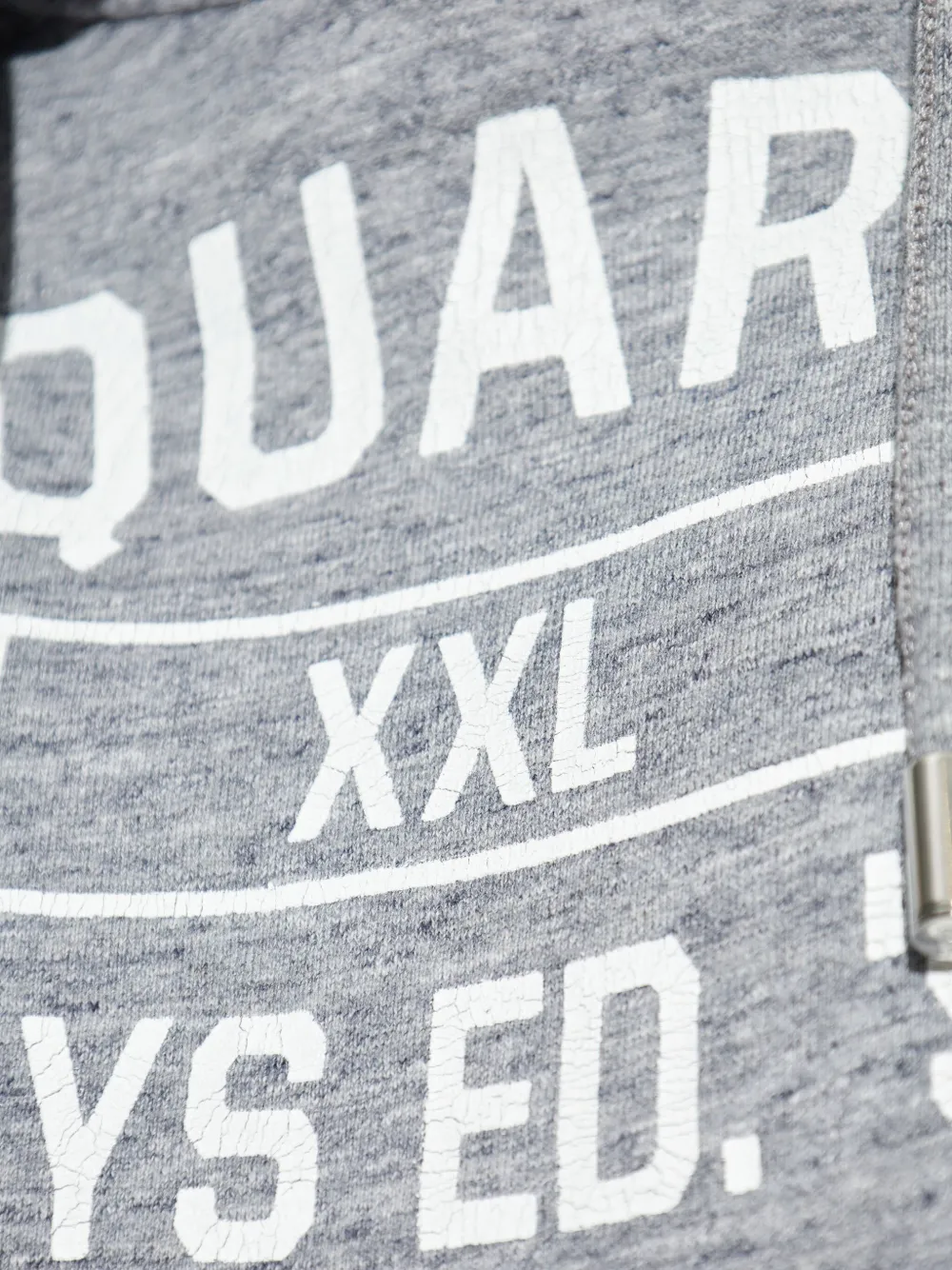 Dsquared2 Distressed-detail Hooded Bodysuit In Gray