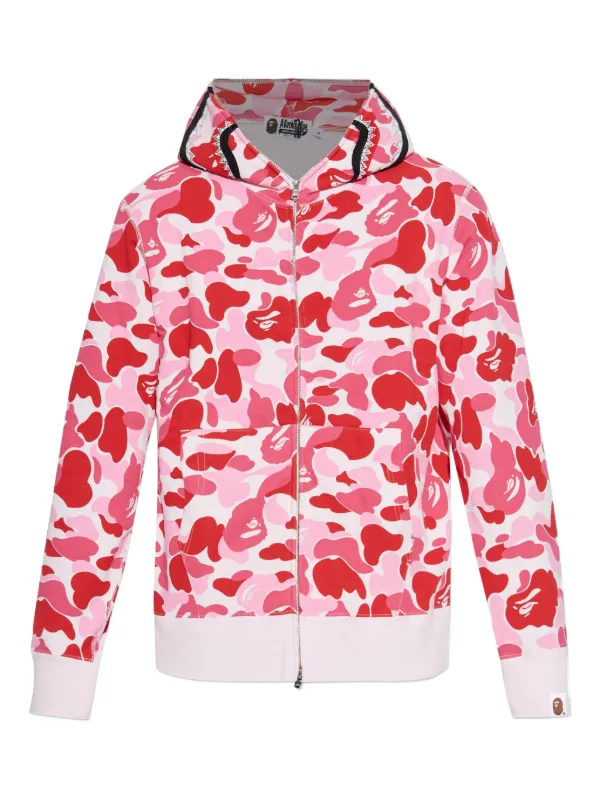 A BATHING APE® Felpa Con Fantasia Camouflage Rosa FARFETCH IT