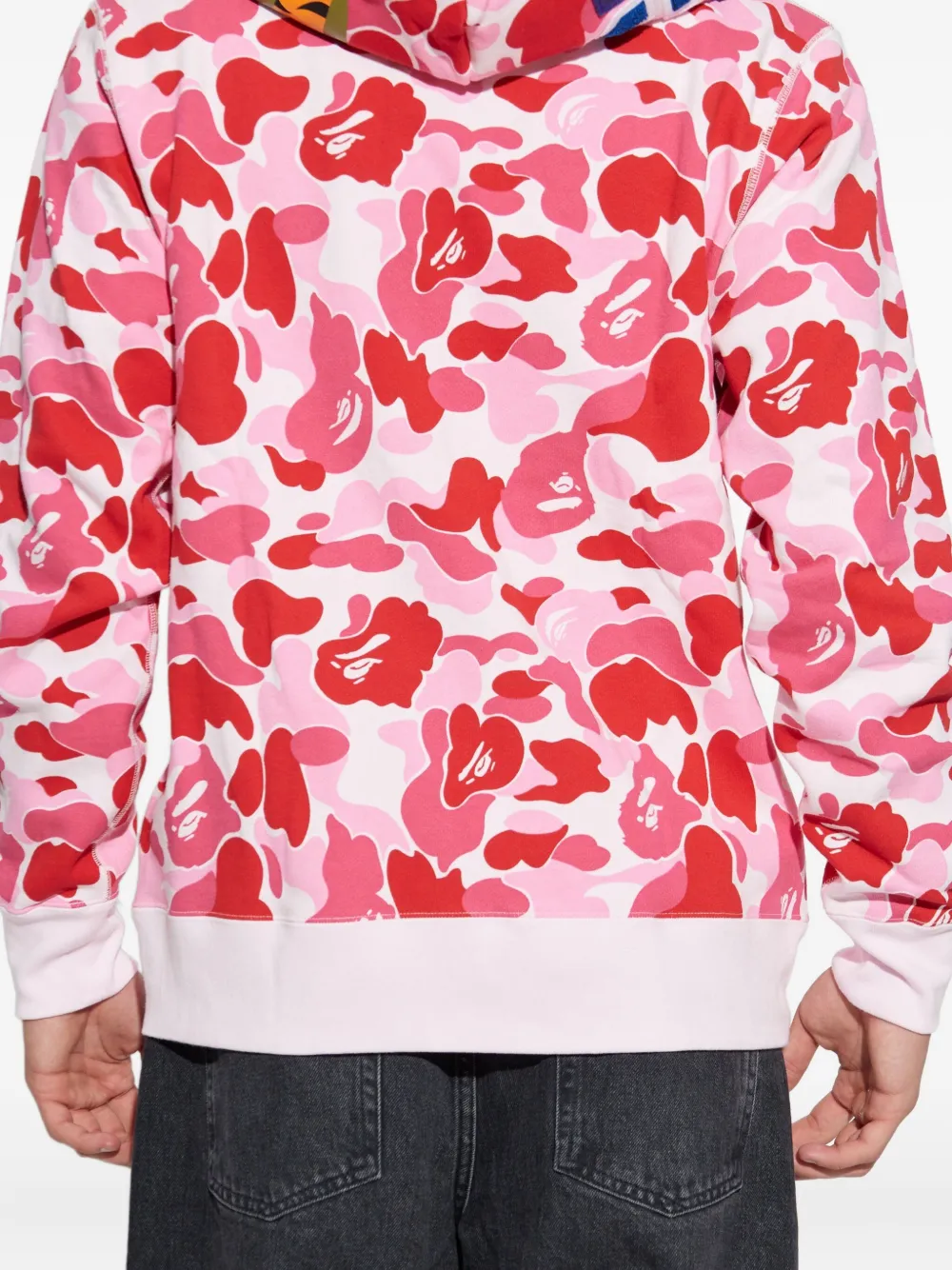 A Bathing Ape Camouflage-pattern Hoodie In Pink