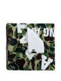 A BATHING APE® camouflage logo towel - Green