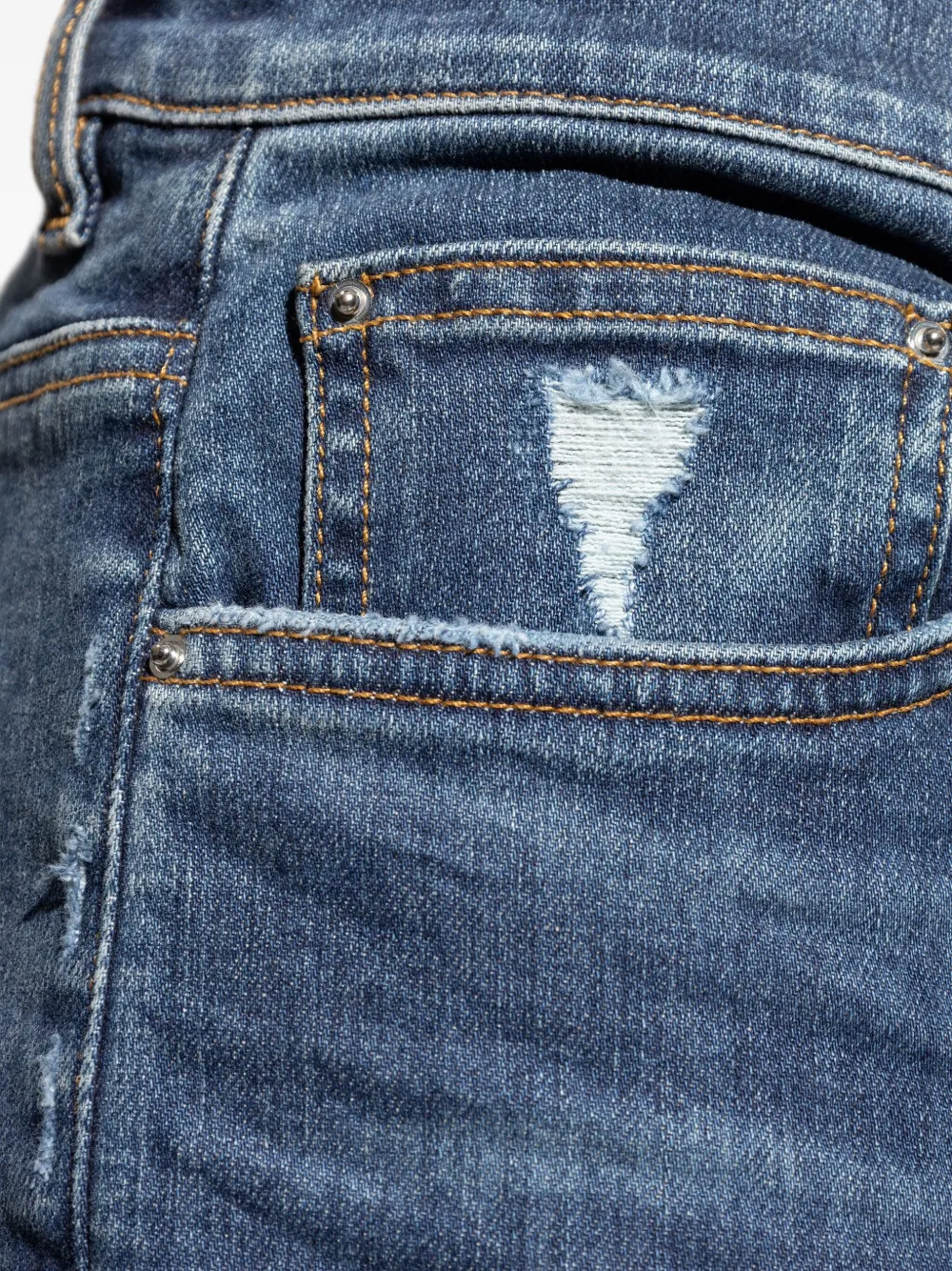 AMIRI Gerafelde jeans Blauw